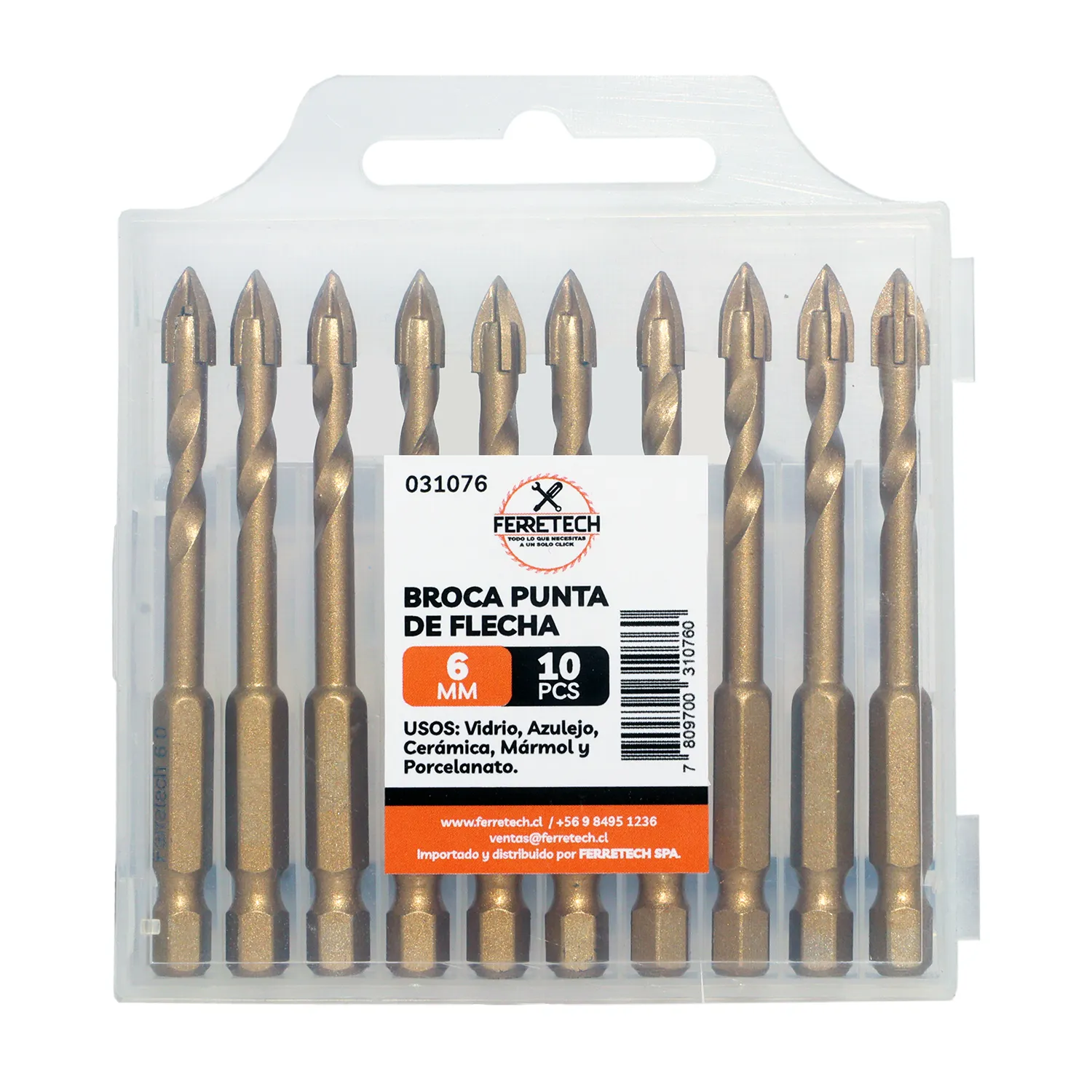 BROCA DOBLE PUNTA FLECHA 6mm 3