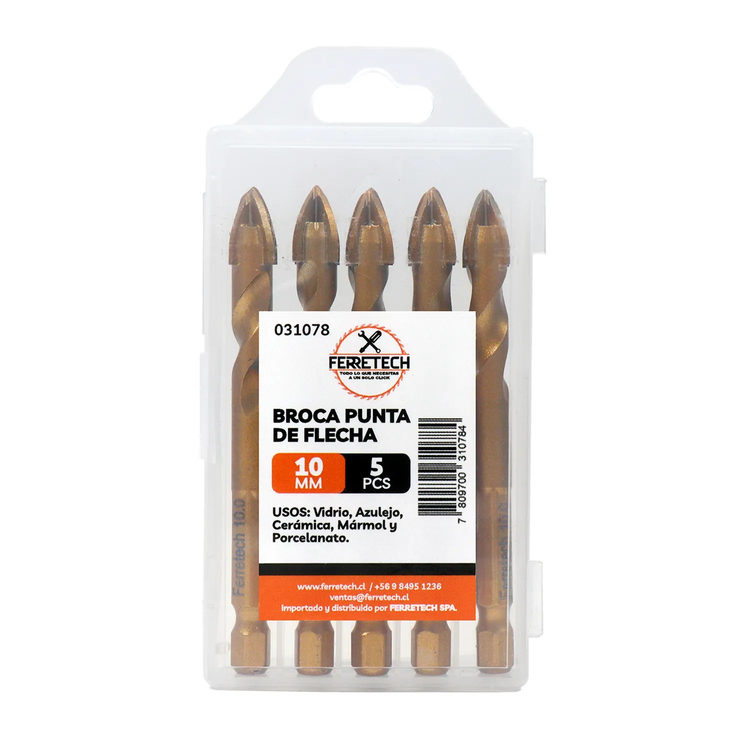 BROCA DOBLE PUNTA FLECHA 10mm 3
