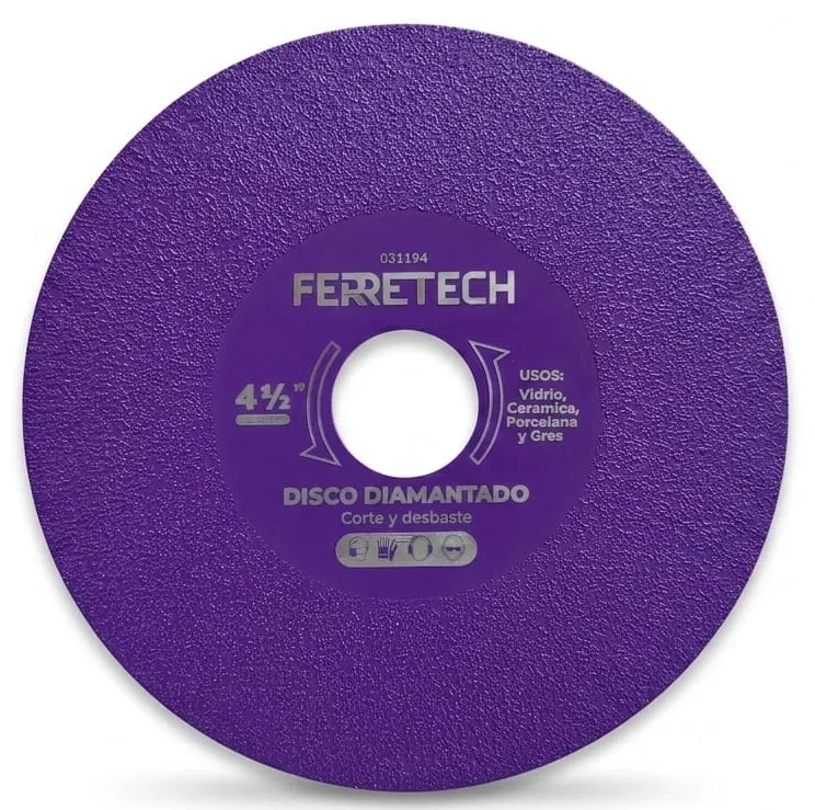DISCO CORTE DIAMANTADO VIDRIO 4 1/2" (vacuum brazed)