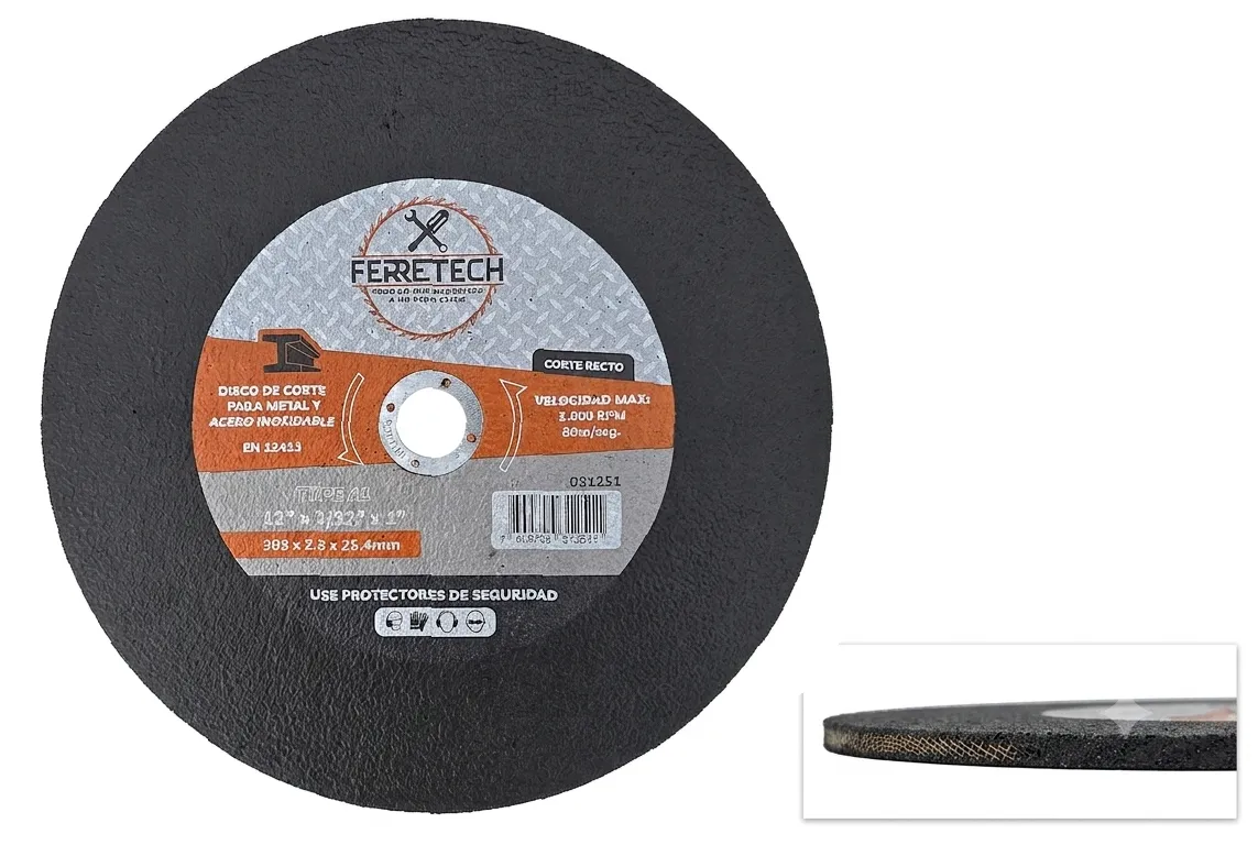 DISCO CORTE METAL 12" x 3.0mm x 25.4MM T41