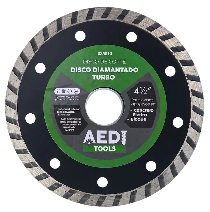 DISCO CORTE DIAMANTADO TURBO 4 1/2" AEDI TOOLS